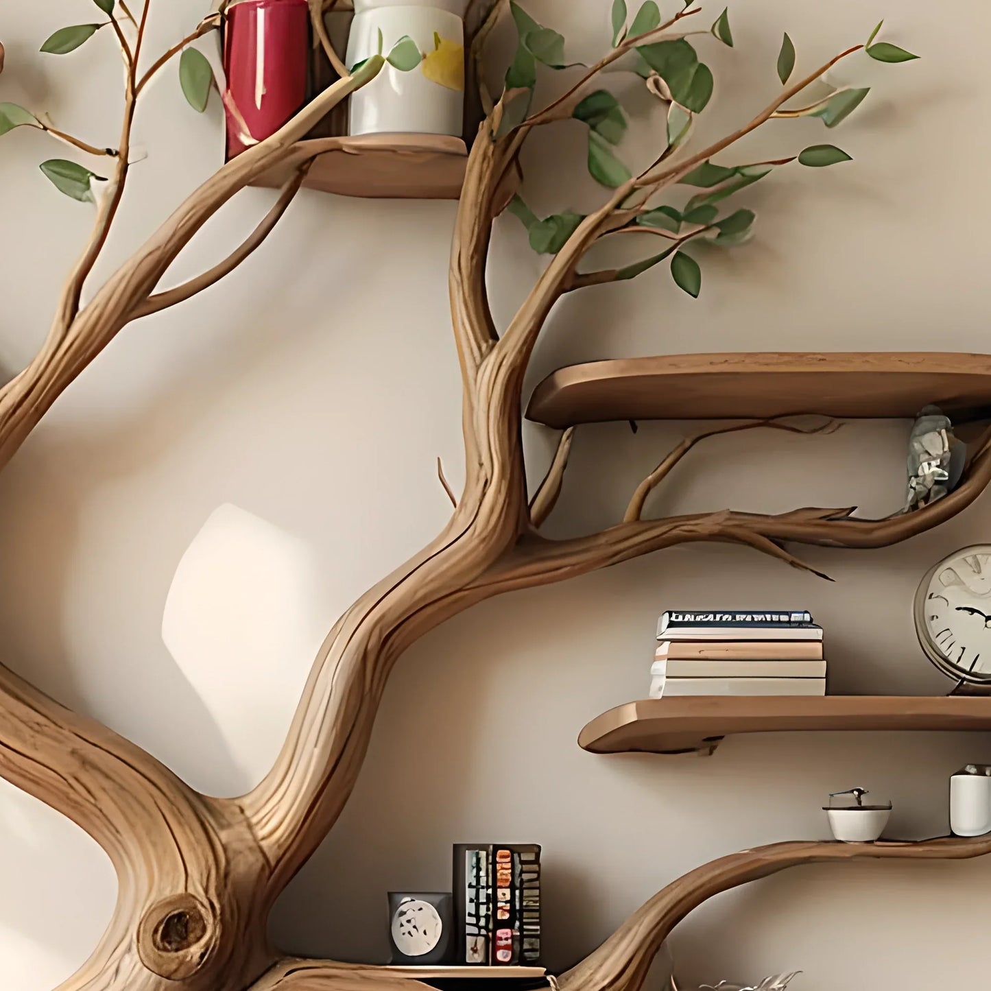 Modern bookshelf, high quality wooden tree shaped bookshelf 