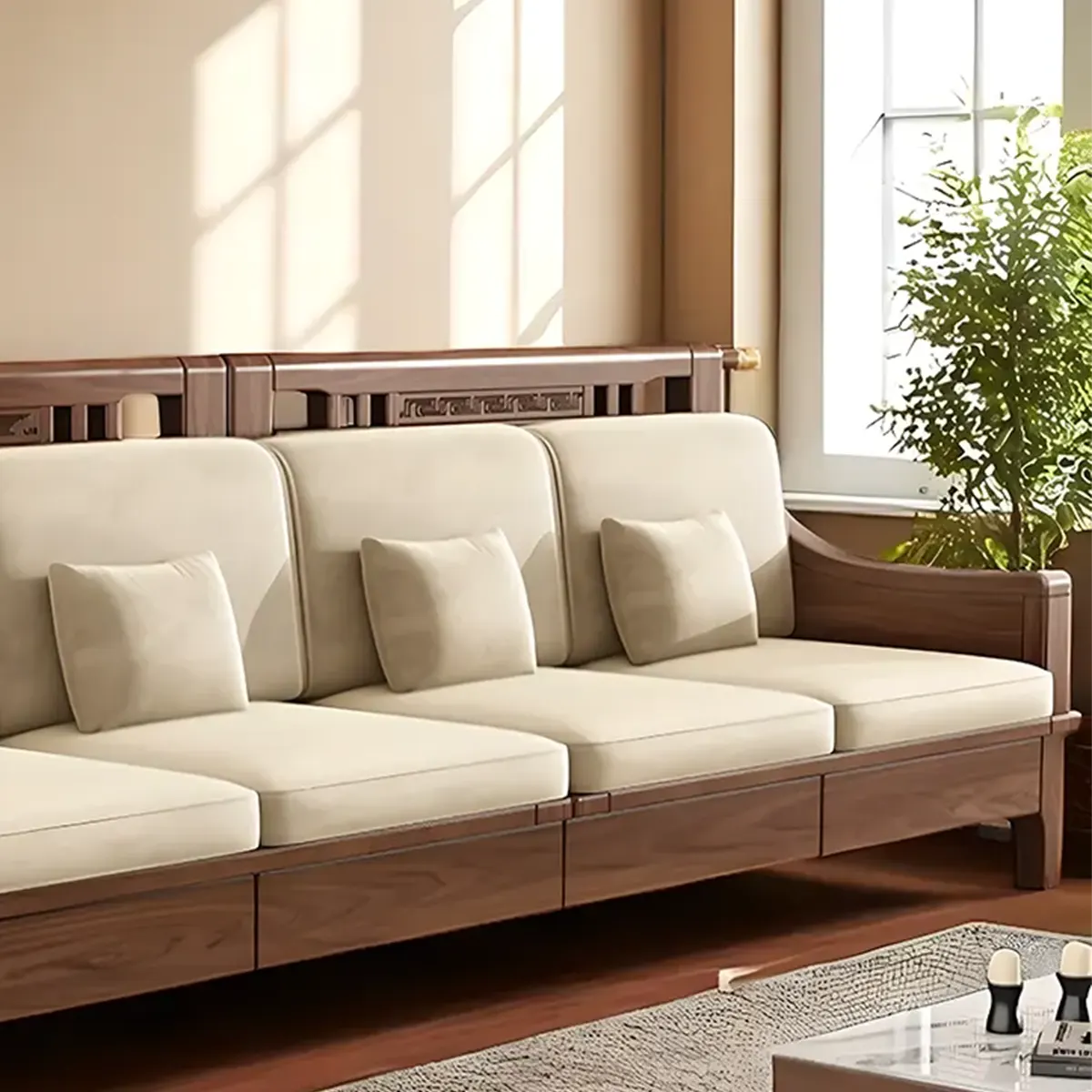 Natural Ash Wood Sofa – Sophisticated Design For Luxurious Living Room 
