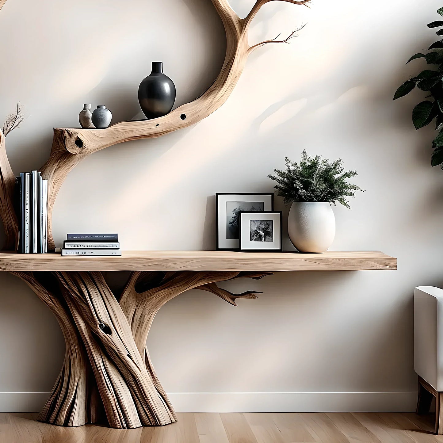 Reading table, children's study table, tree-shaped decorative table 