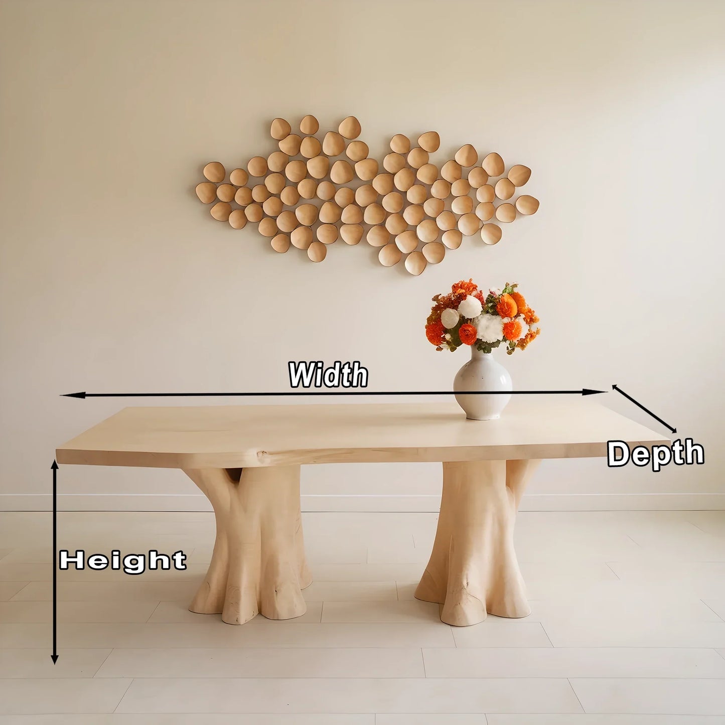 Rustic Console Table - Natural Rustic Style 