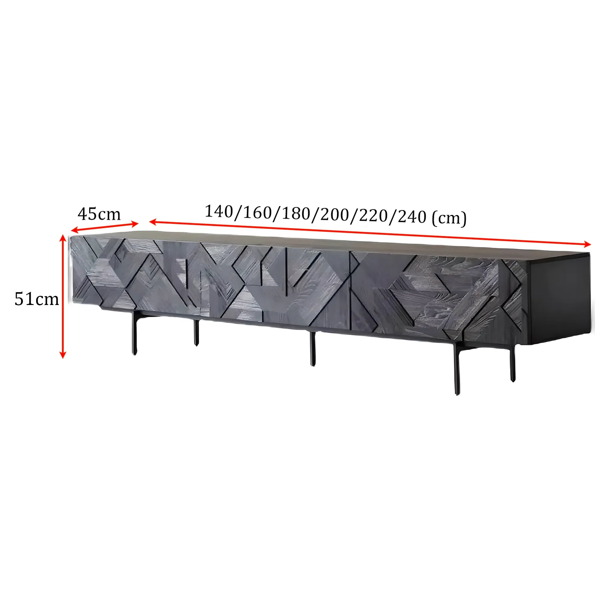 Solid Walnut Wood TV Shelf Impressive Modern Design 