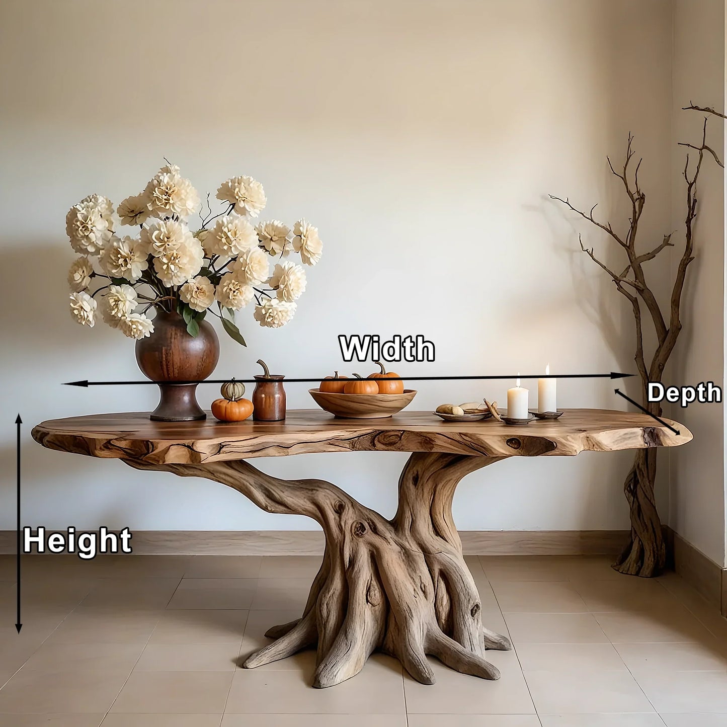 Solid wood console table, 100% handmade console table, rustic side table. 