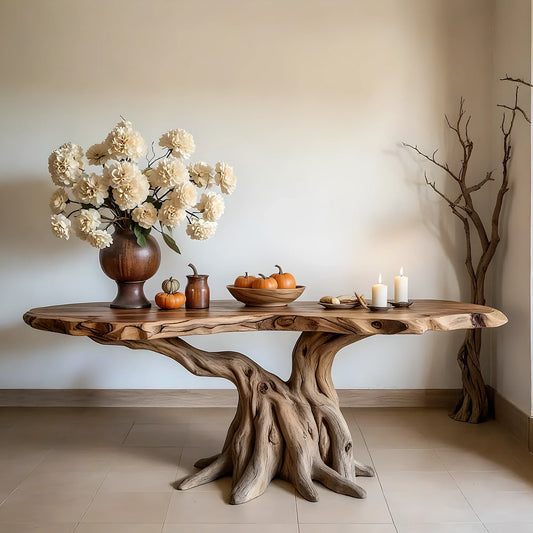 Solid wood console table, 100% handmade console table, rustic side table. 
