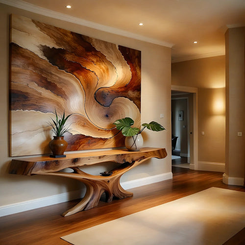 Solid wood console table, handmade natural wood console table, live edge table, entryway table, narrow entryway table 