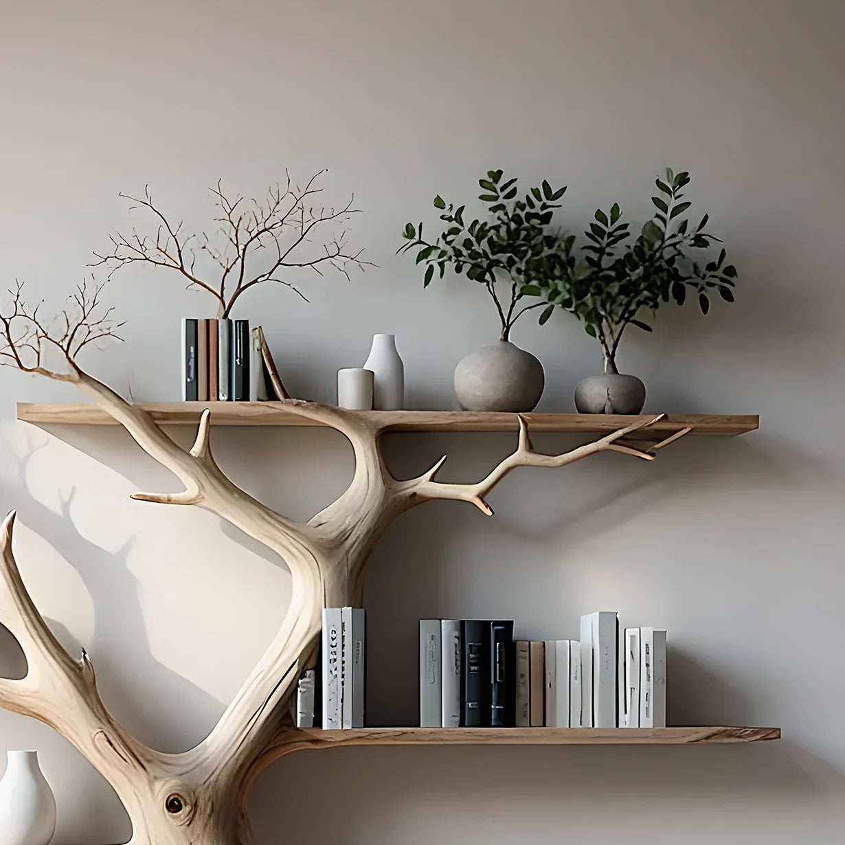 Tree branch bookshelf solid wood christmas tree bookcase mid century bookcase nursery bookshelf christmas gifts. 