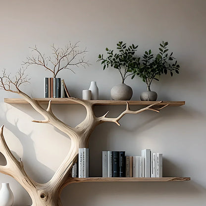 Tree branch bookshelf solid wood christmas tree bookcase mid century bookcase nursery bookshelf christmas gifts. 