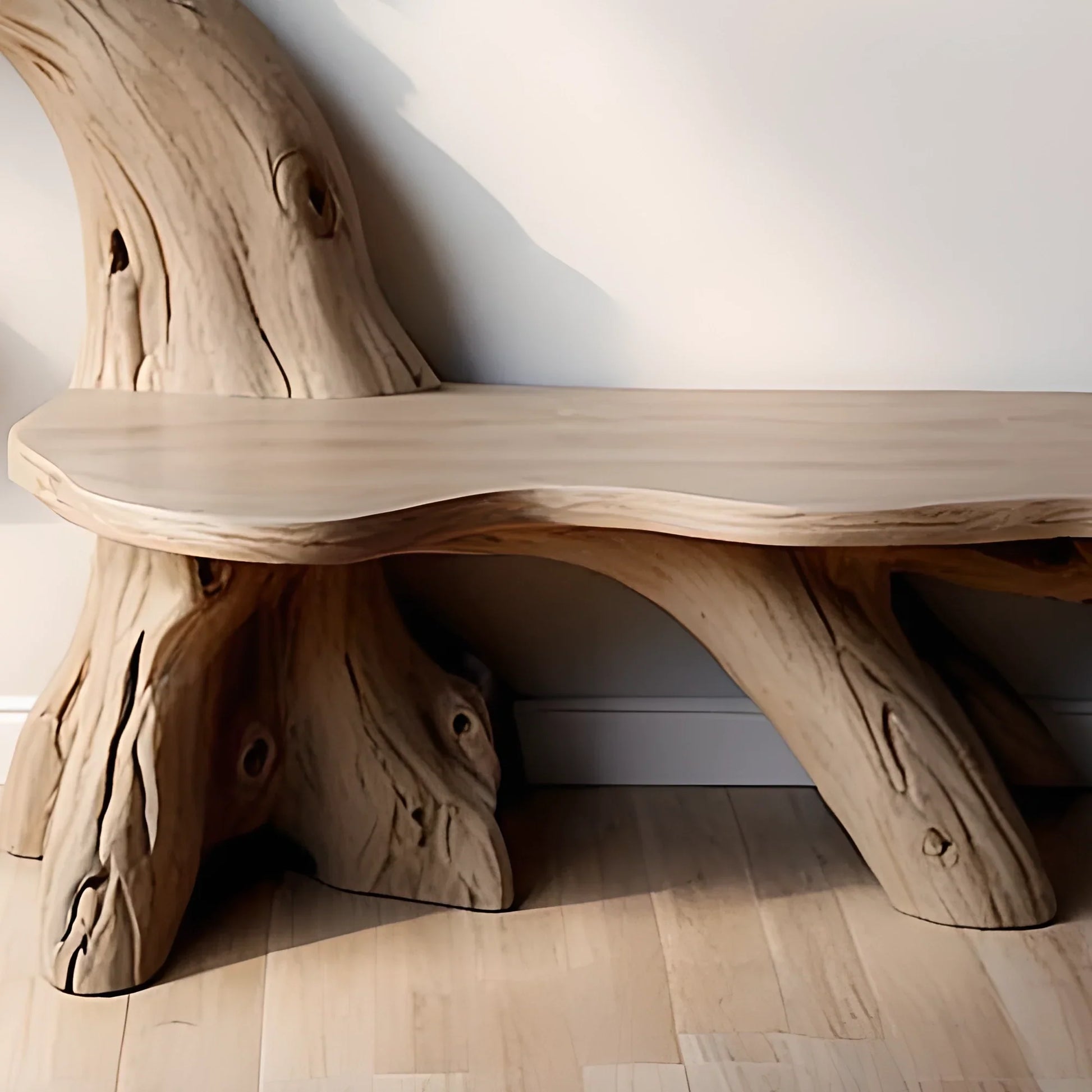 Tree shaped library bookcase handcrafted from premium wood 