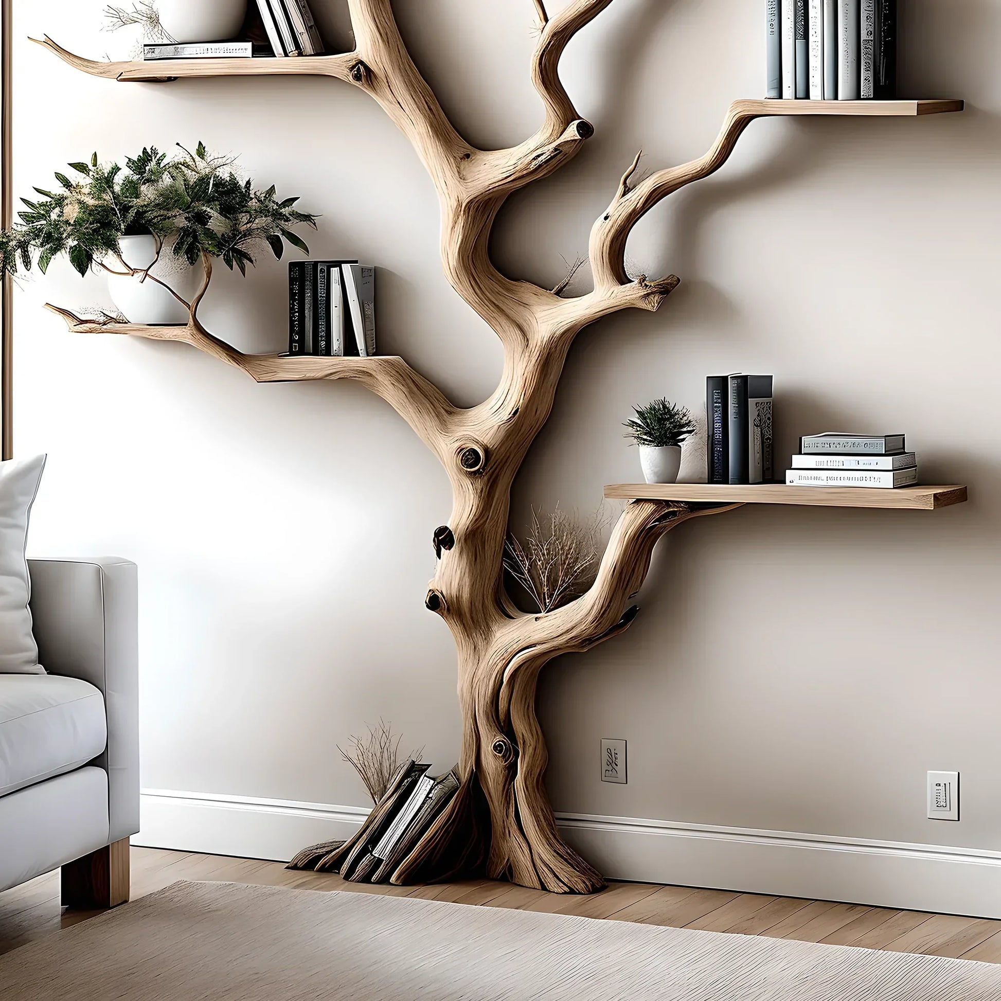 Wall corner shelves, decorative bookshelves 