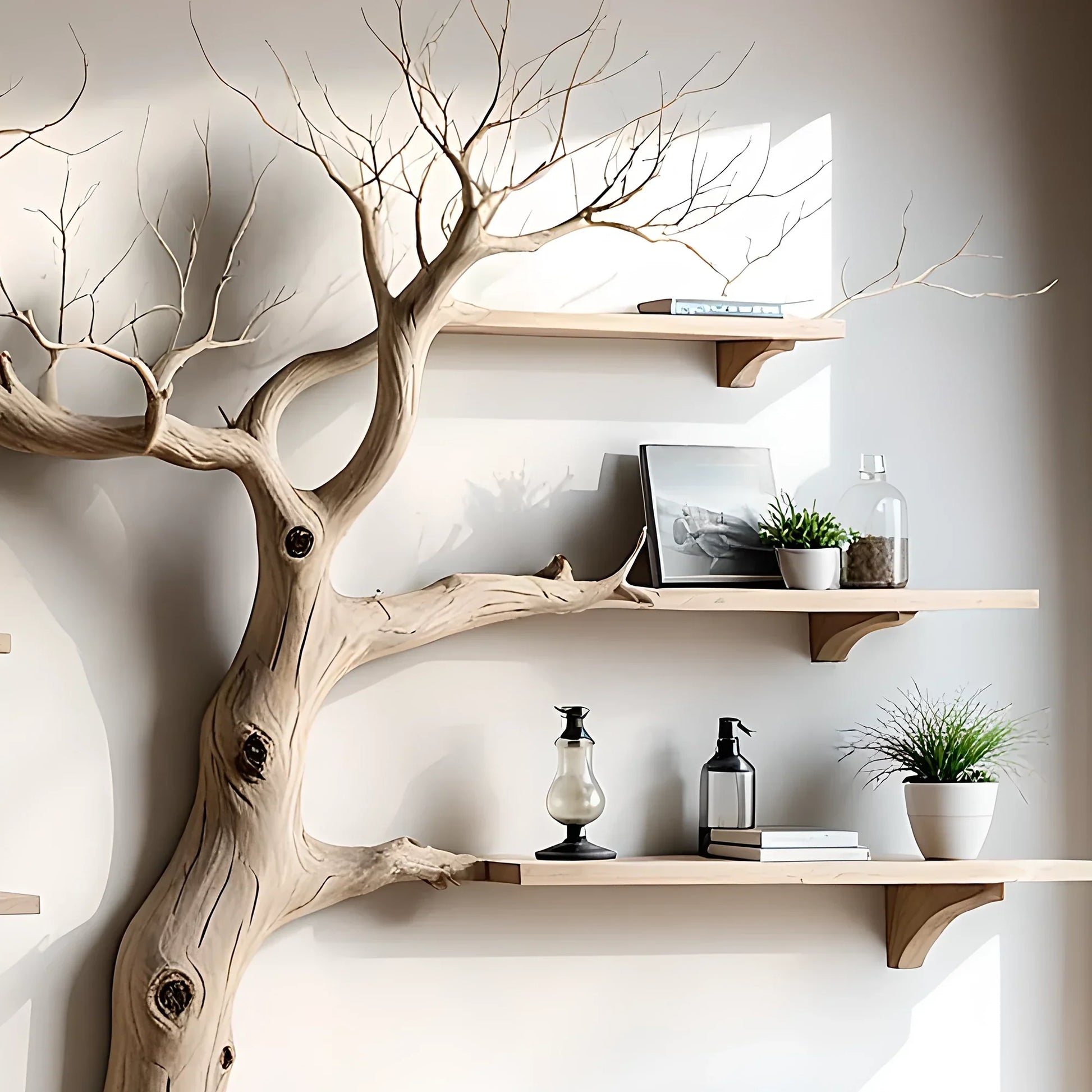 Wall decoration shelves, souvenir display shelves, tree-shaped bookshelf for room decoration 