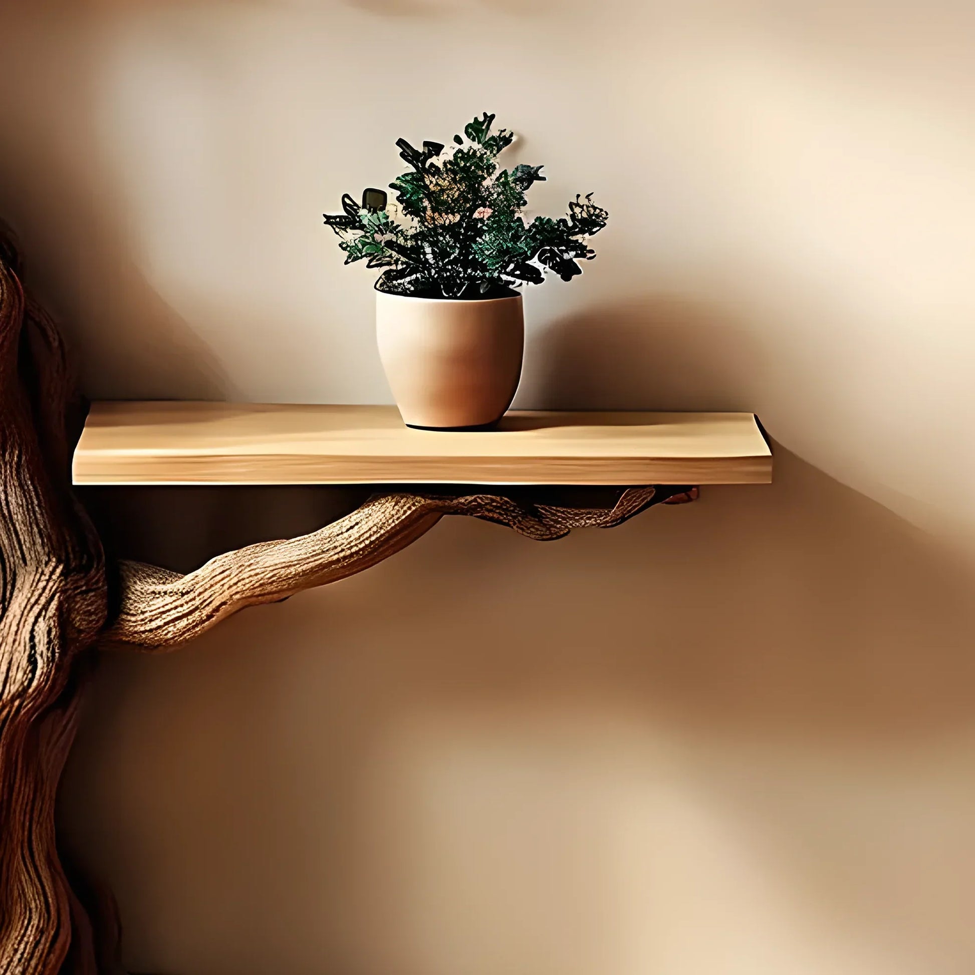 Wooden bookshelf, Natural wood, Children's bookshelf, Decorative library, Farm bookshelf, Preschool bookshelf 