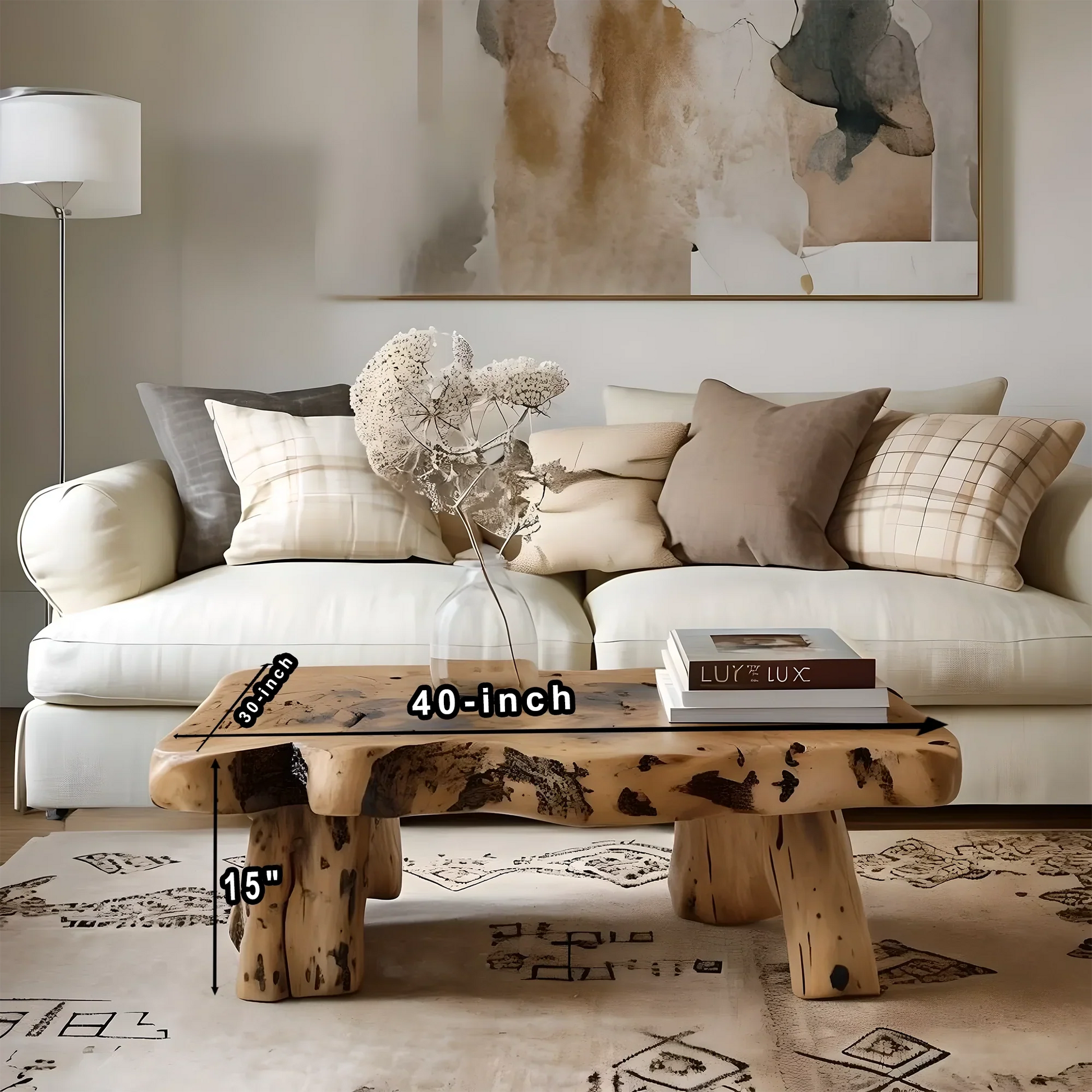 recycled wooden tea table 