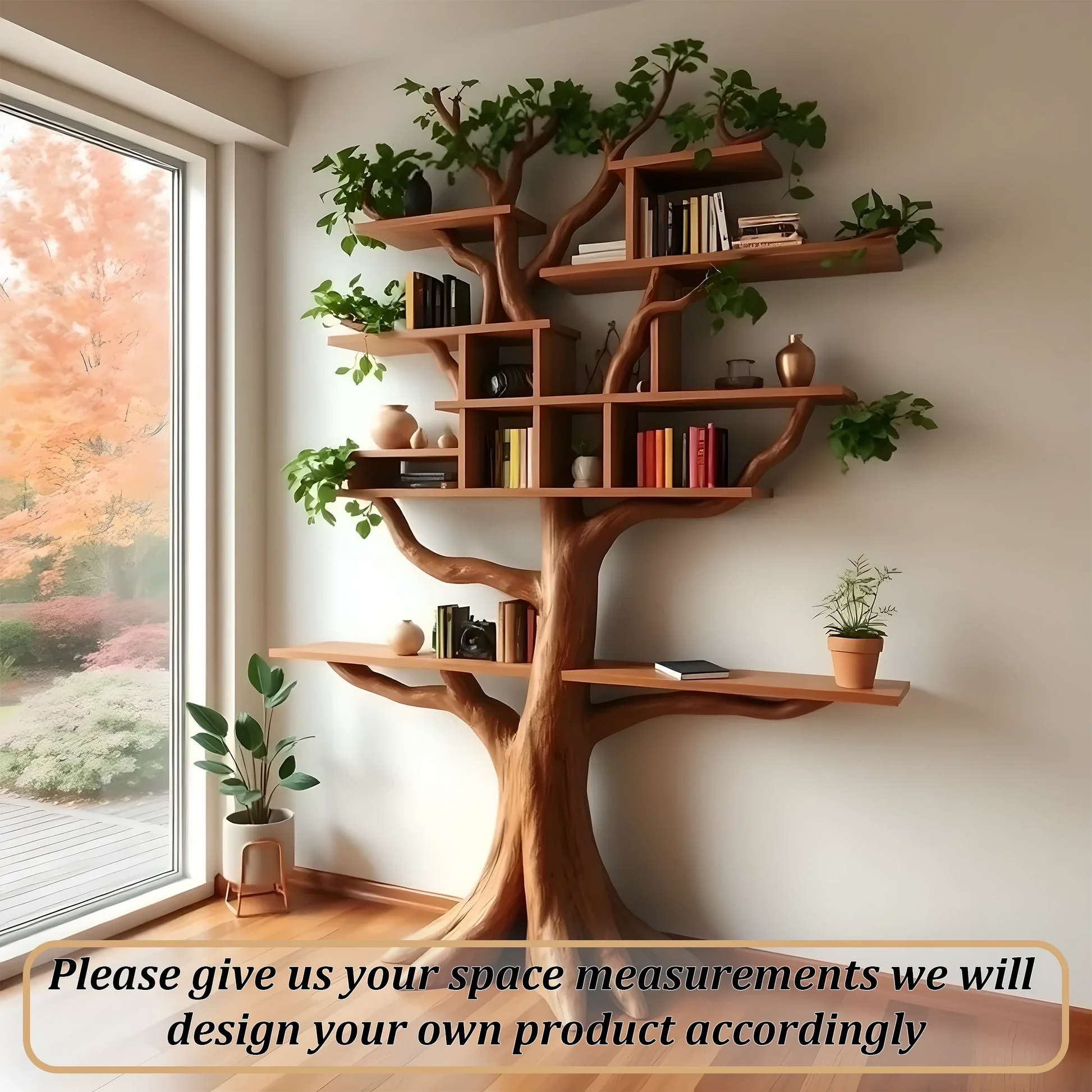 tree branch bookshelf, old driftwood bookshelf 