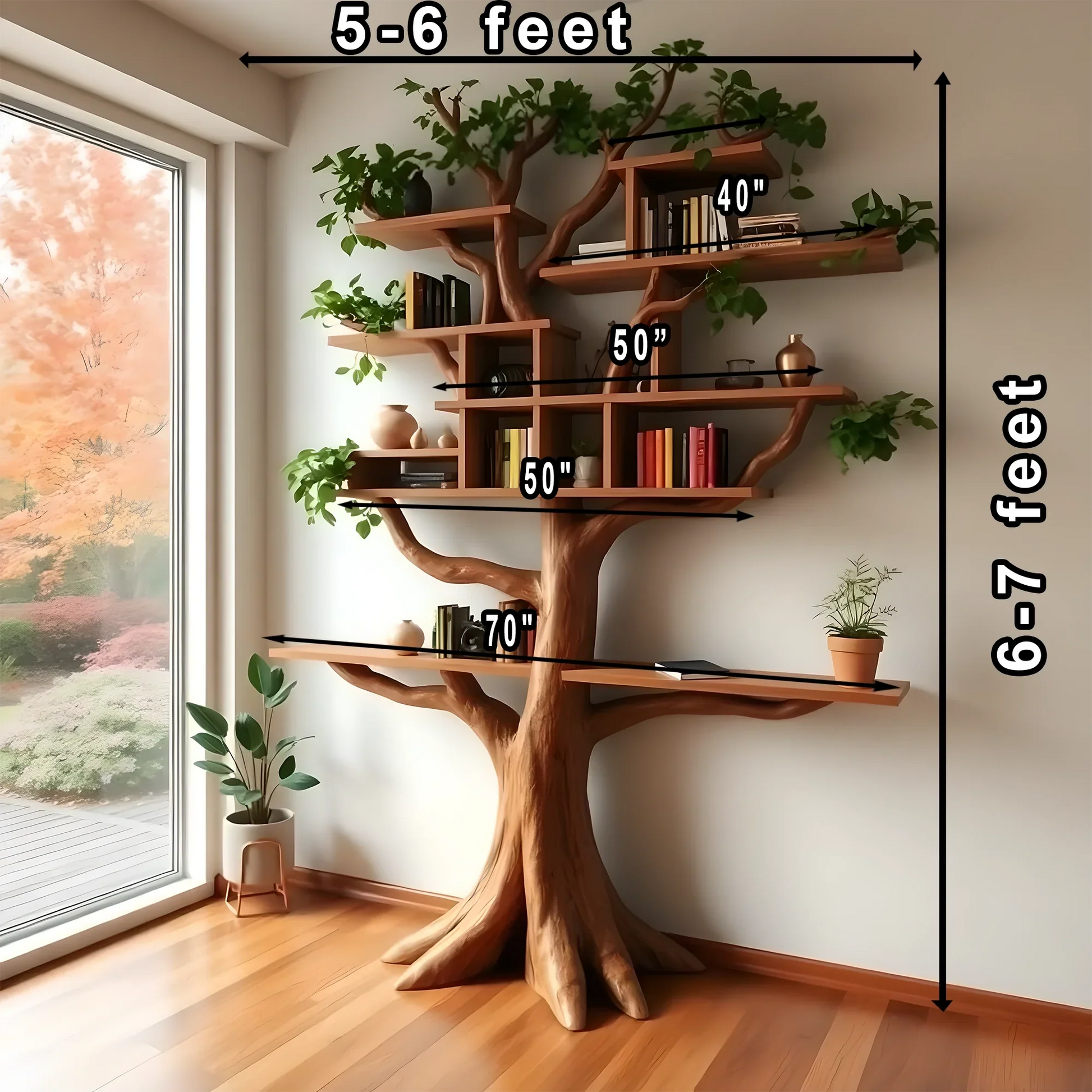 tree branch bookshelf, old driftwood bookshelf 